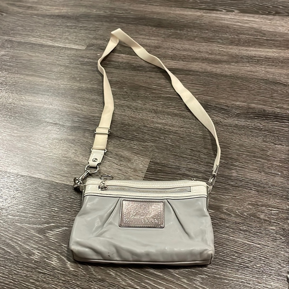 Small grey Coach purse
